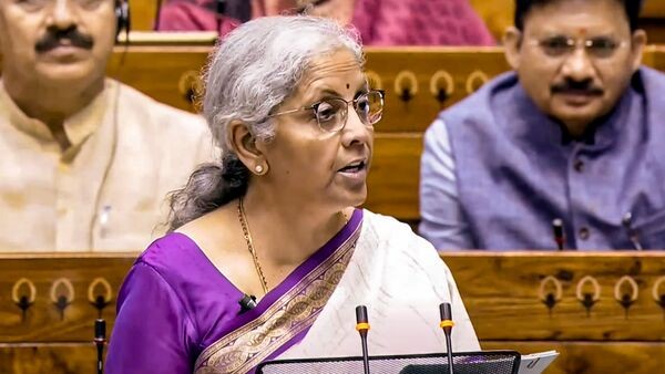 FM. Nirmala Sithraman presenting the Budget